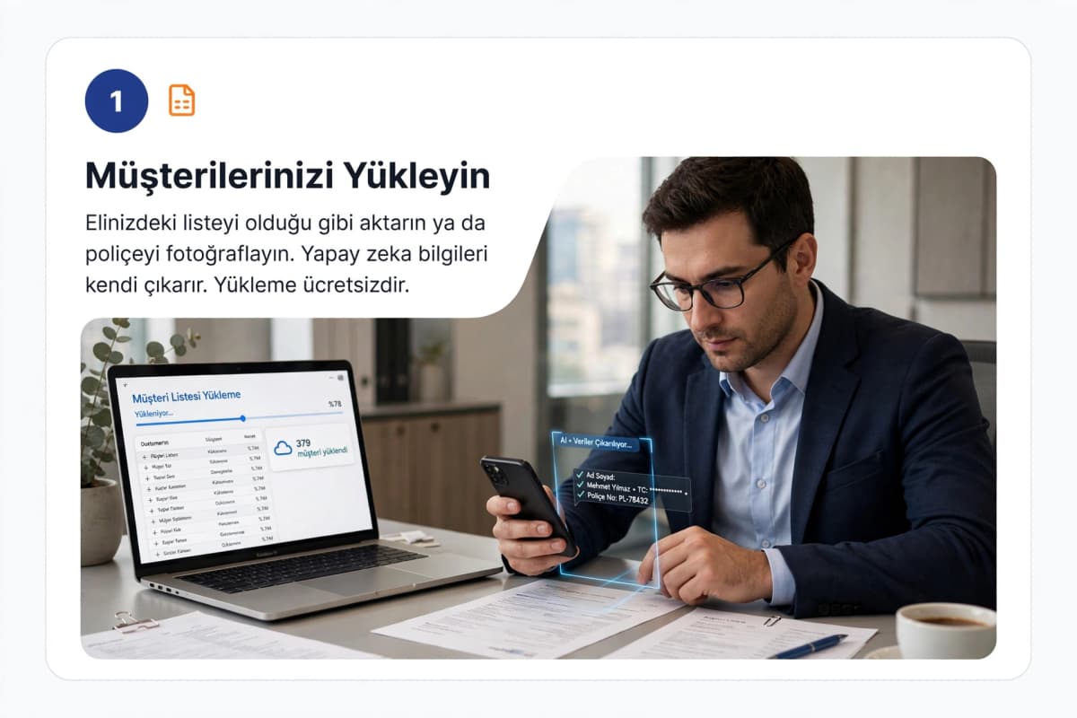 Müşterilerinizi Yükleyin